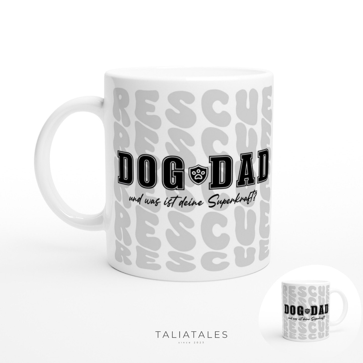 RESCUE DOG Edition Tasse x DOG DAD BK