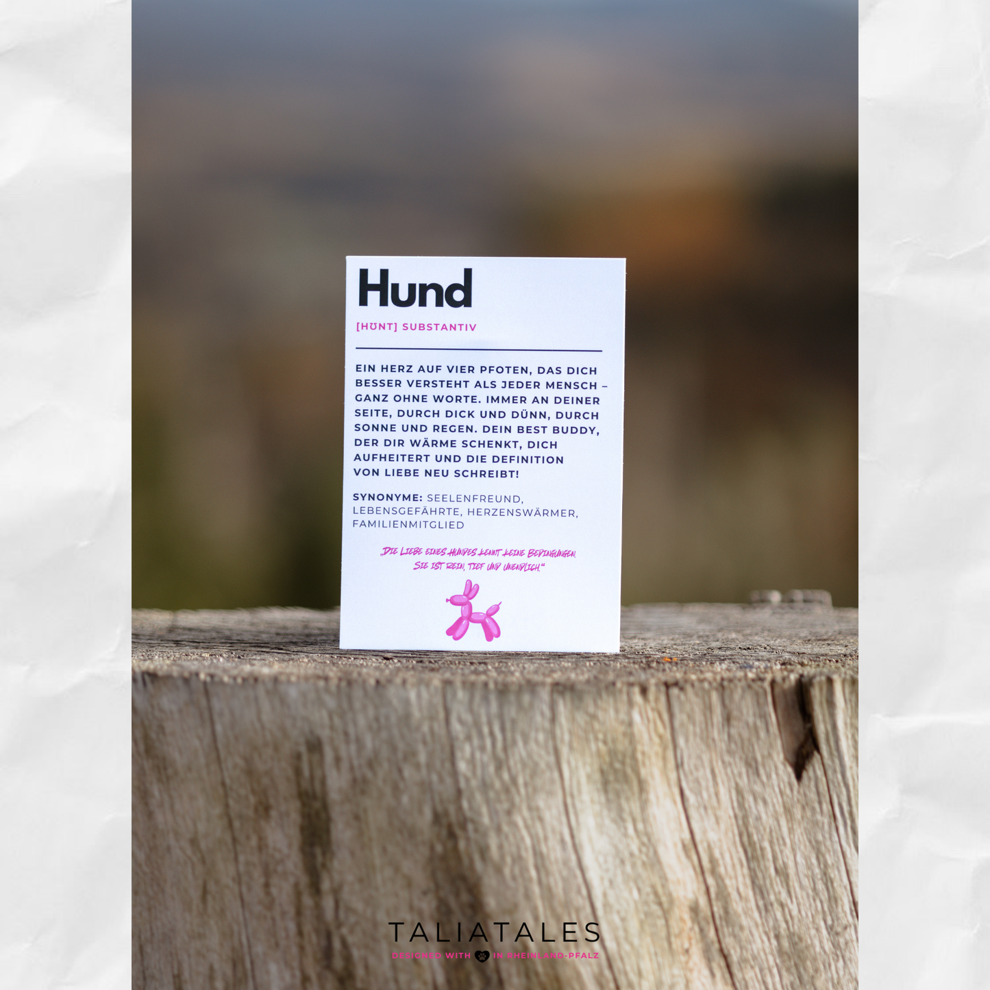 Postkarte Hund #2