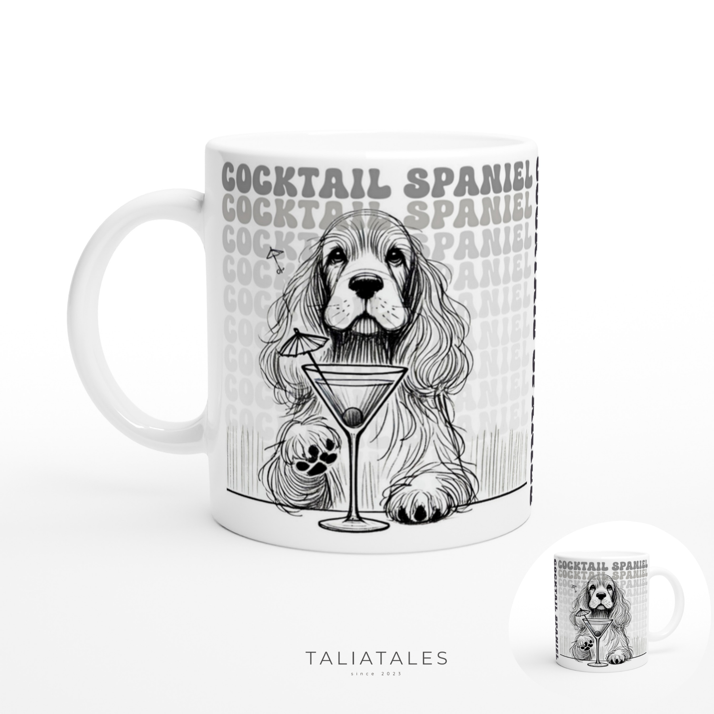 Tasse "Cocktail Spaniel" Cocker Spaniel Hundetasse