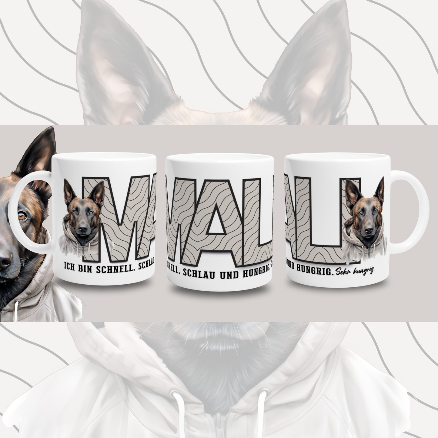 Tasse "Mali" Belgischer Malinois Hundetasse