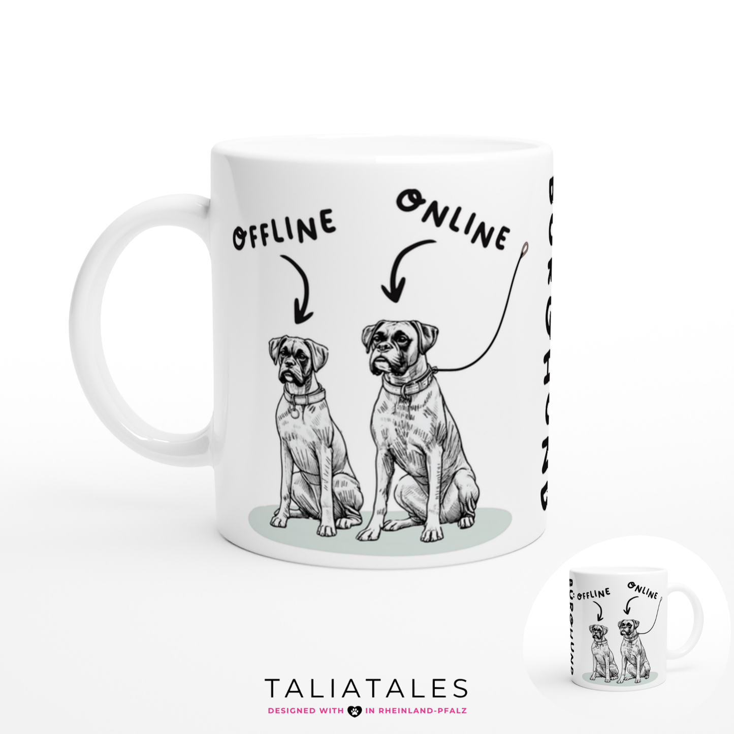 Tasse "Bürohund" ON-OFF Hundetasse