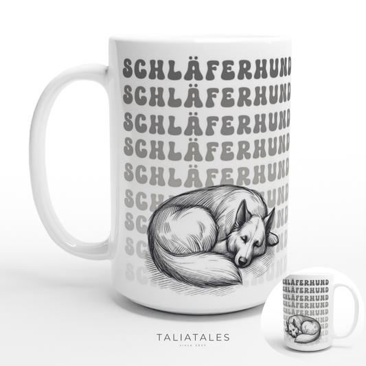 XL Tasse "Schläferhund" Schäferhund Hundetasse