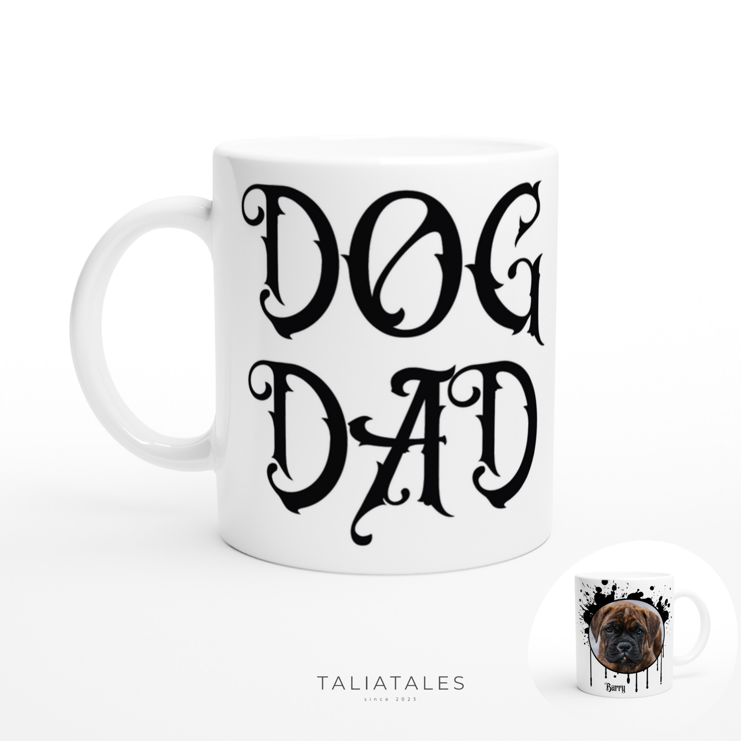 Personalisierte DOG DAD Fototasse I
