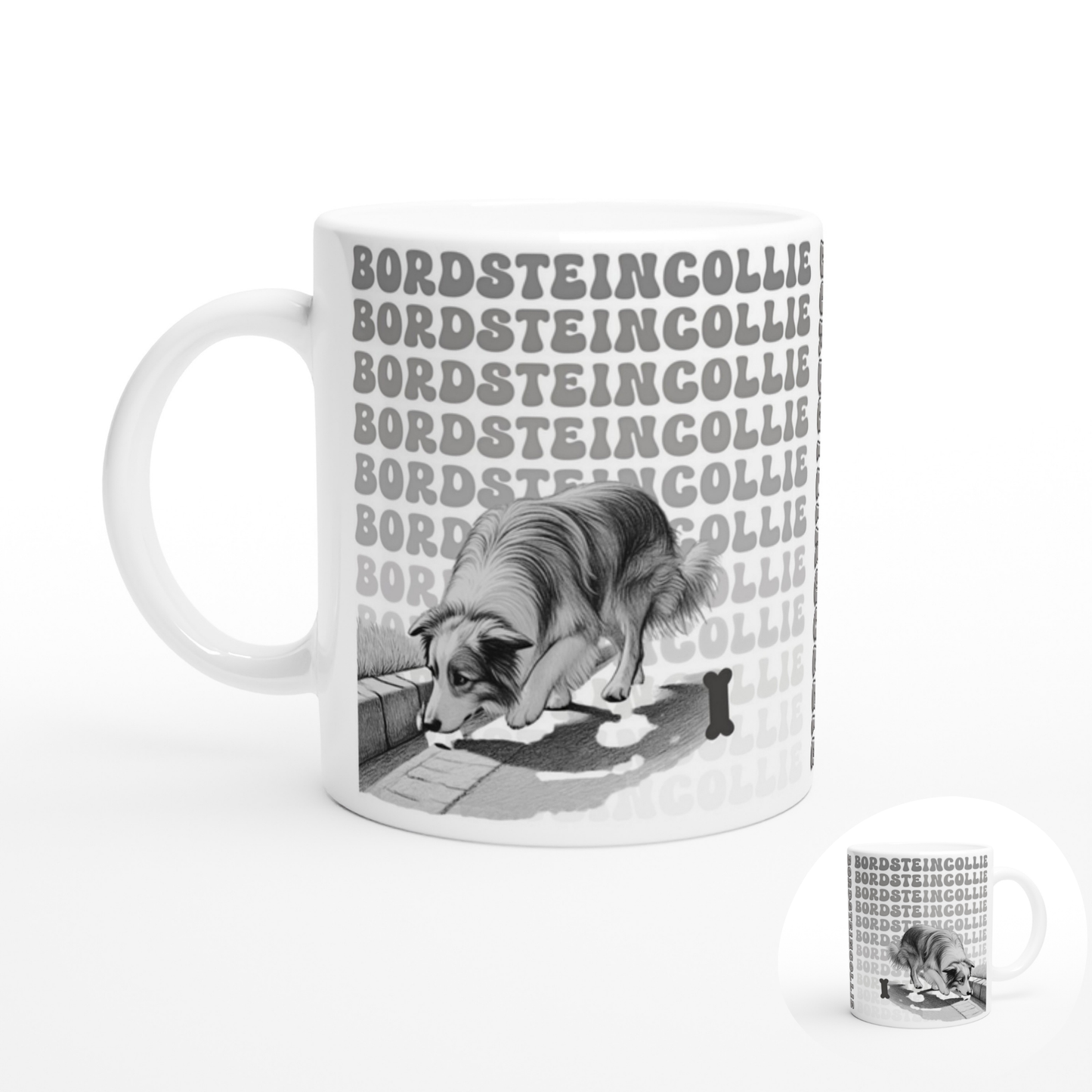 Tasse "Bordsteincollie" Border Collie Hundetasse
