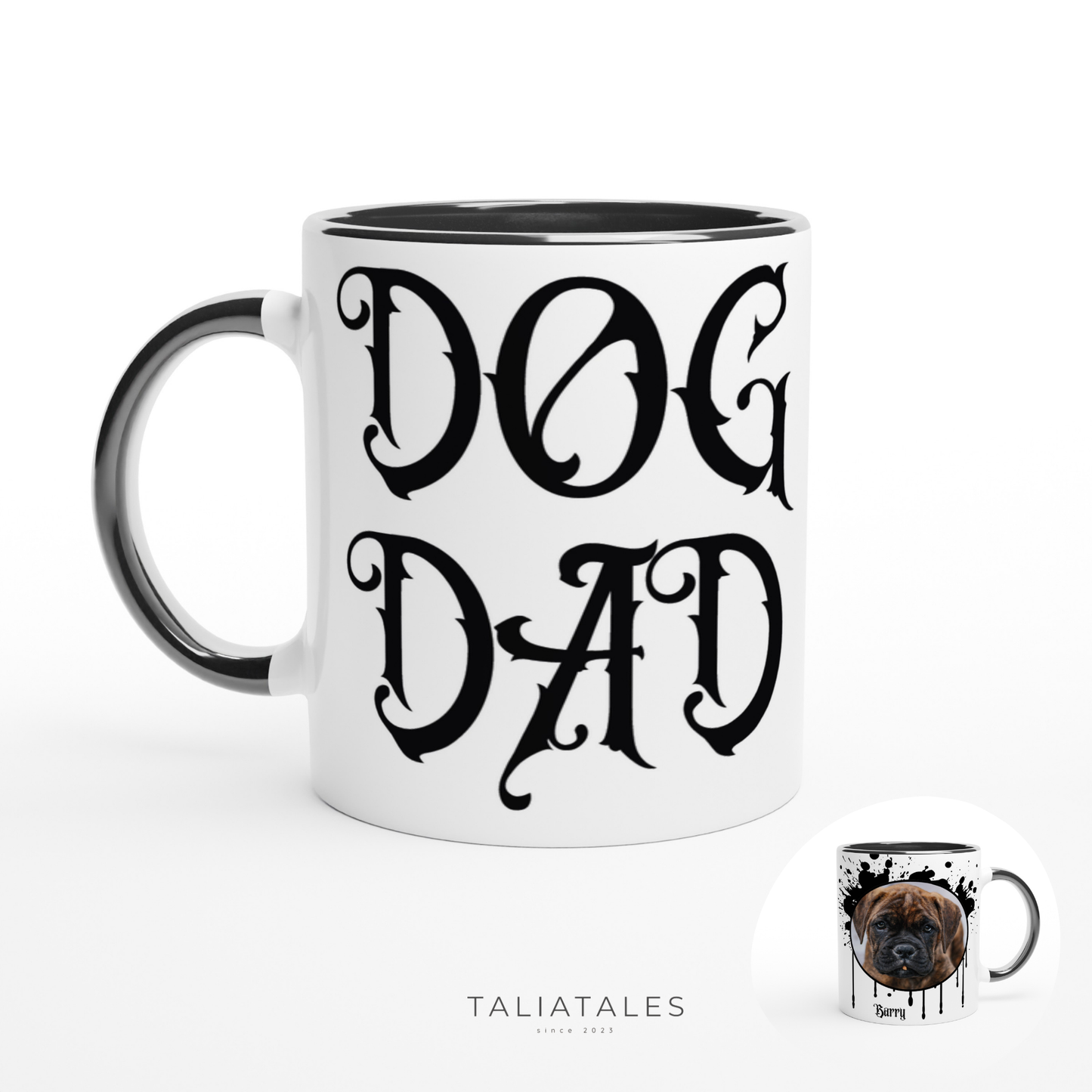 Personalisierte DOG DAD Fototasse I
