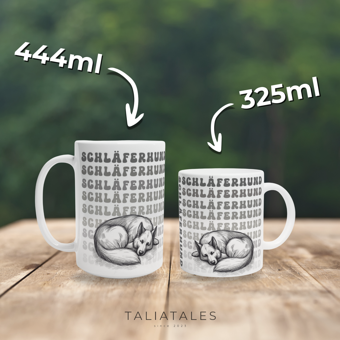 XL Tasse "Schläferhund" Schäferhund Hundetasse