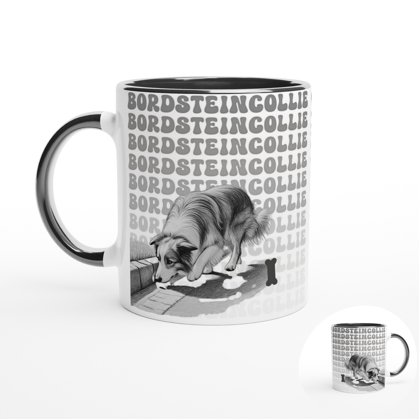 Tasse "Bordsteincollie" Border Collie Hundetasse