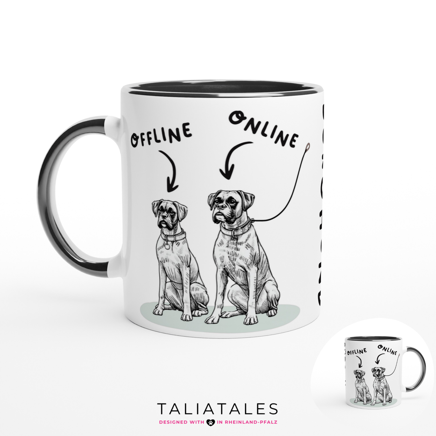 Tasse "Bürohund" ON-OFF Hundetasse