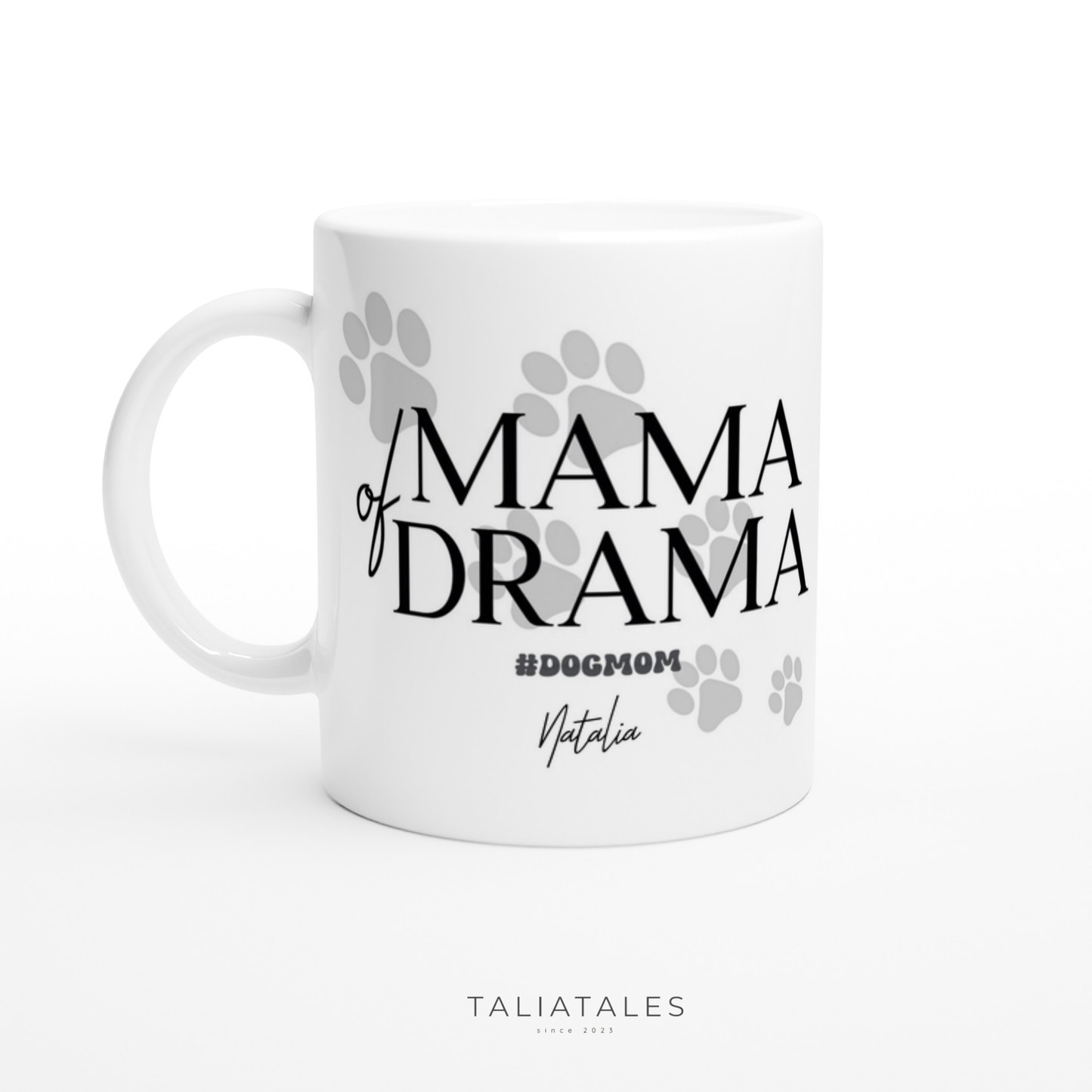 Personalisierte MAMA OF DRAMA TASSE - WHITE EDITION