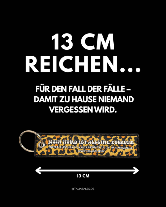 Leo Notfall-Schlüsselanhänger Hund – inkl. Notfallkarte