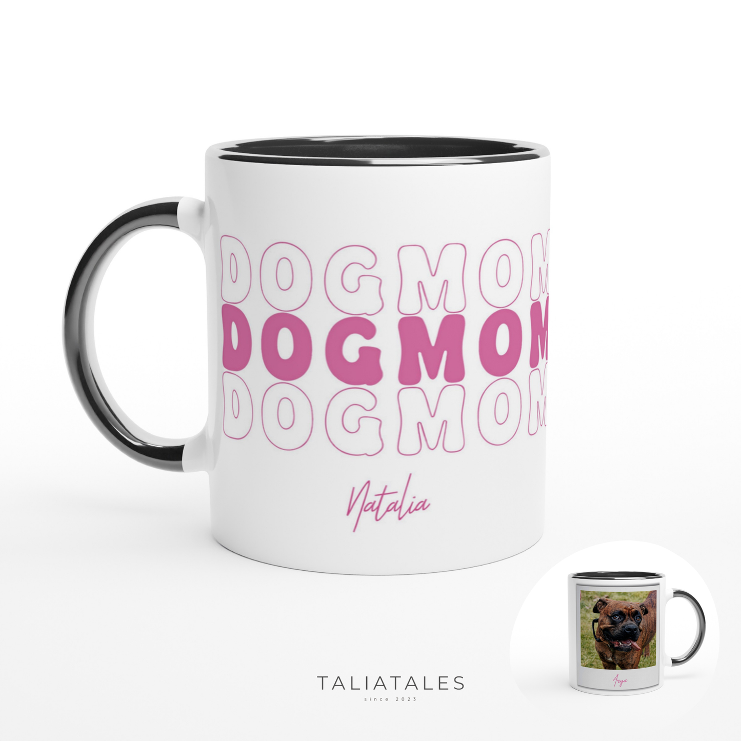 Personalisierte DOG MOM Fototasse II