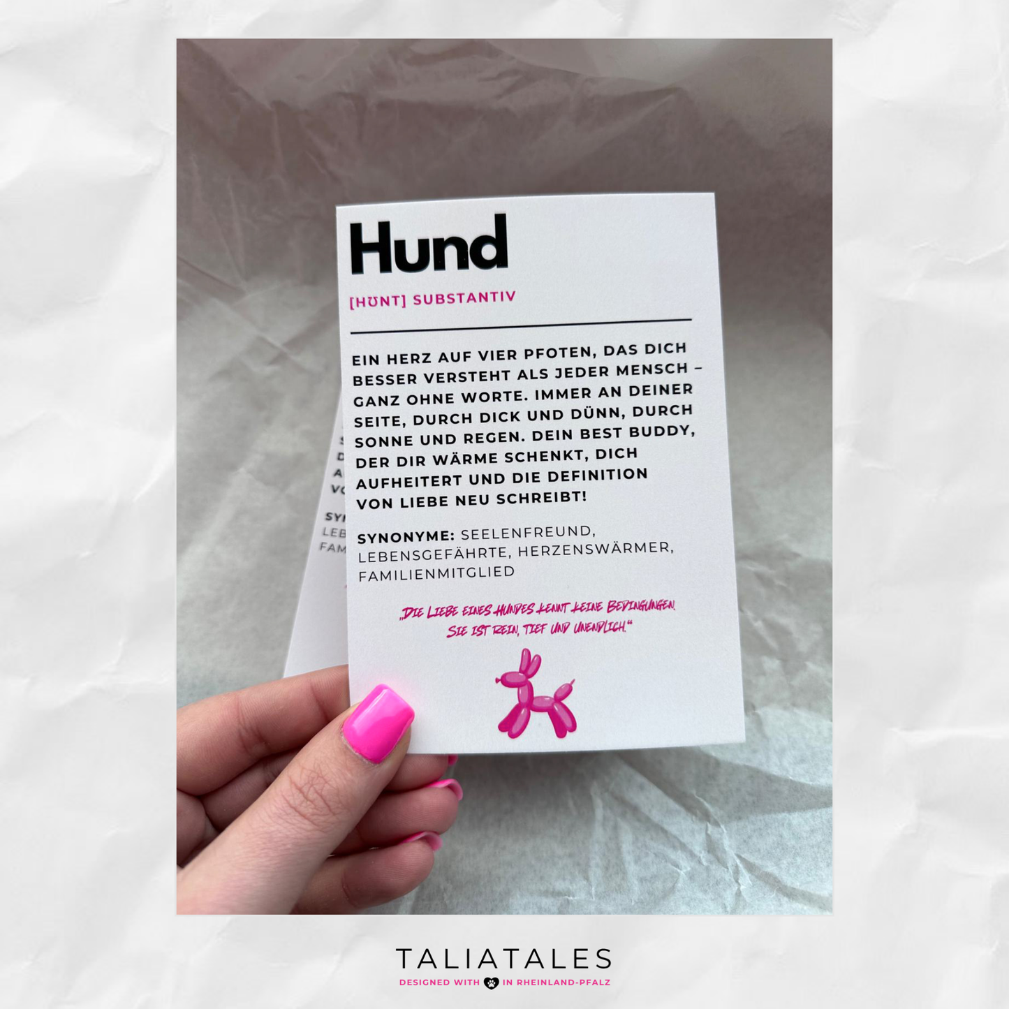 Postkarte Hund #2