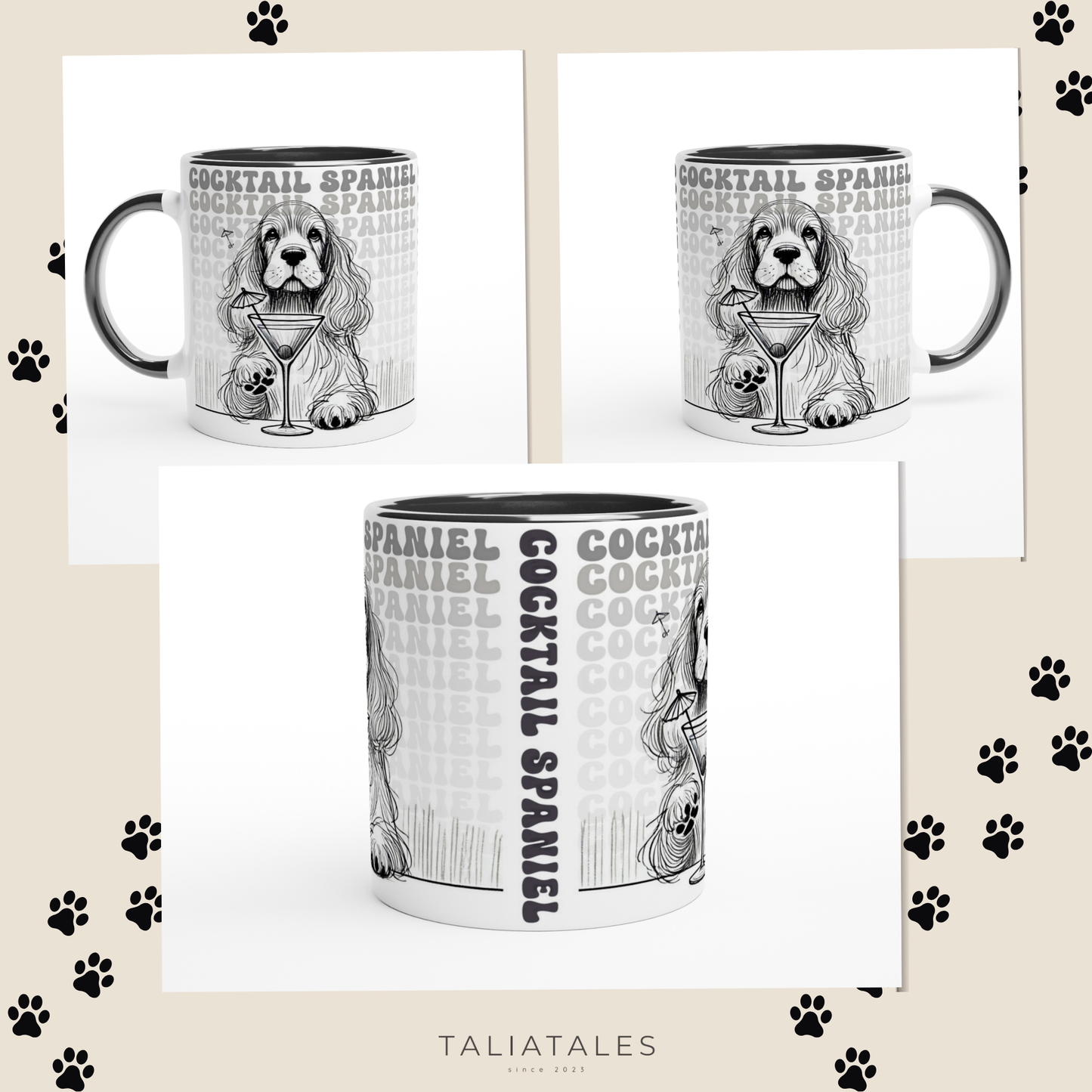 Tasse "Cocktail Spaniel" Cocker Spaniel Hundetasse