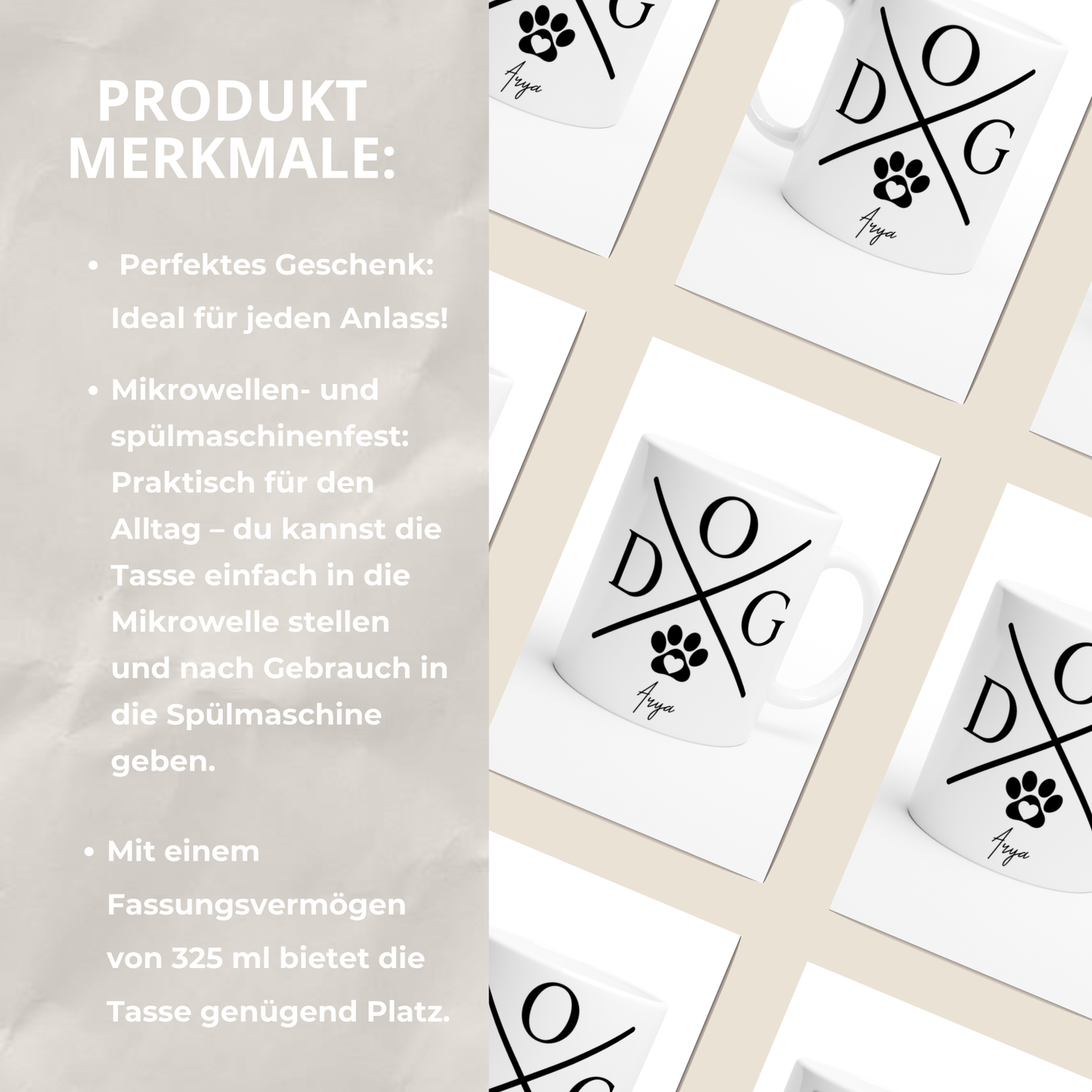 DOG TASSE - WHITE EDITION