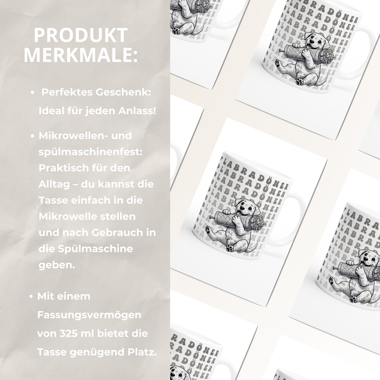 Tasse "Labradöner" Labrador Hundetasse