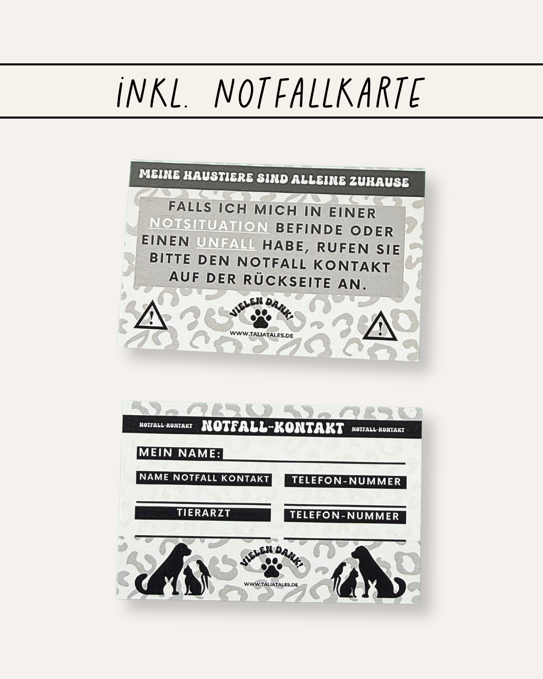 Leo Notfall-Schlüsselanhänger – inkl. Notfallkarte