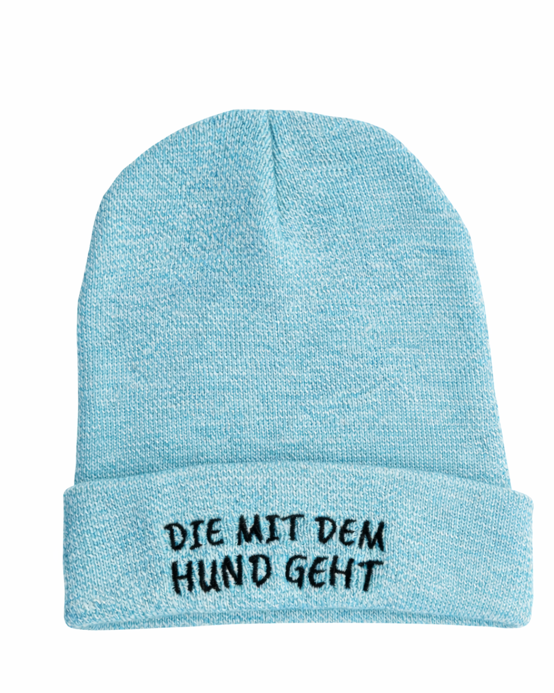 Beanie Mütze „DIE MIT DEM HUND GEHT“