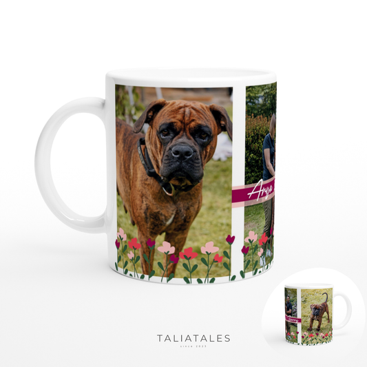 Personalisierte Fototasse Flower Rosé