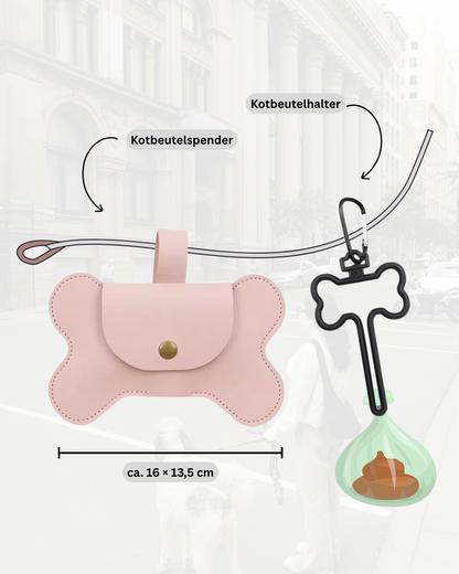 XXL Kotbeutelspender Set – Rosa