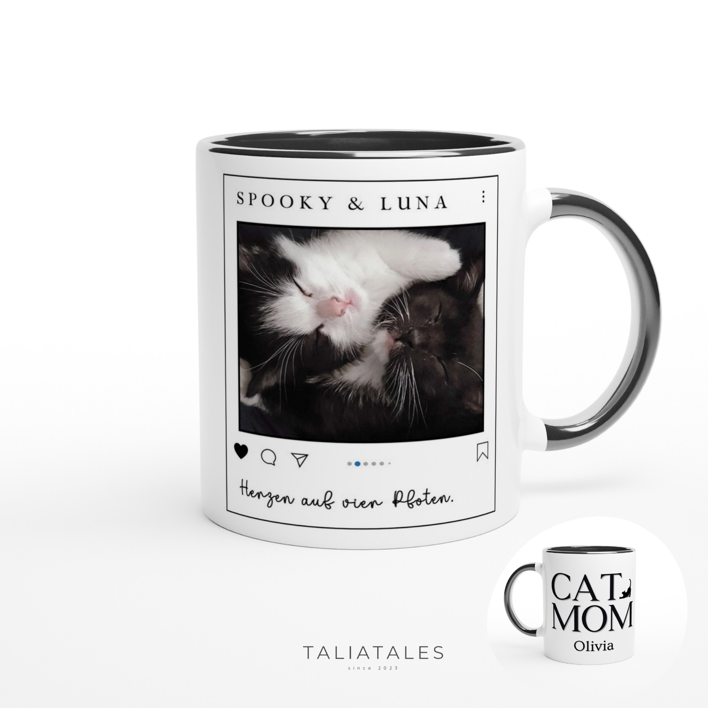 Personalisierte Fototasse CAT MOM