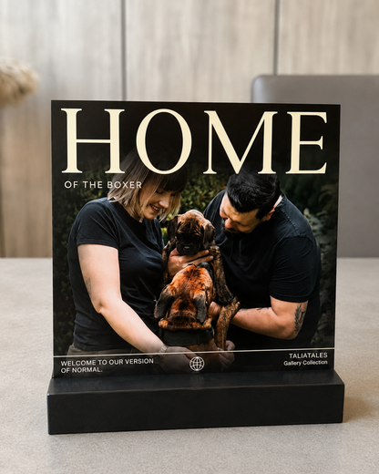 Personalisiertes Gallery Cover HOME | 20 × 20 cm