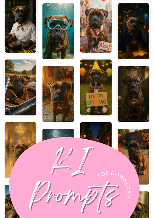 30 Prompt Pack: Dog Edition + 3 Bonus-Prompts