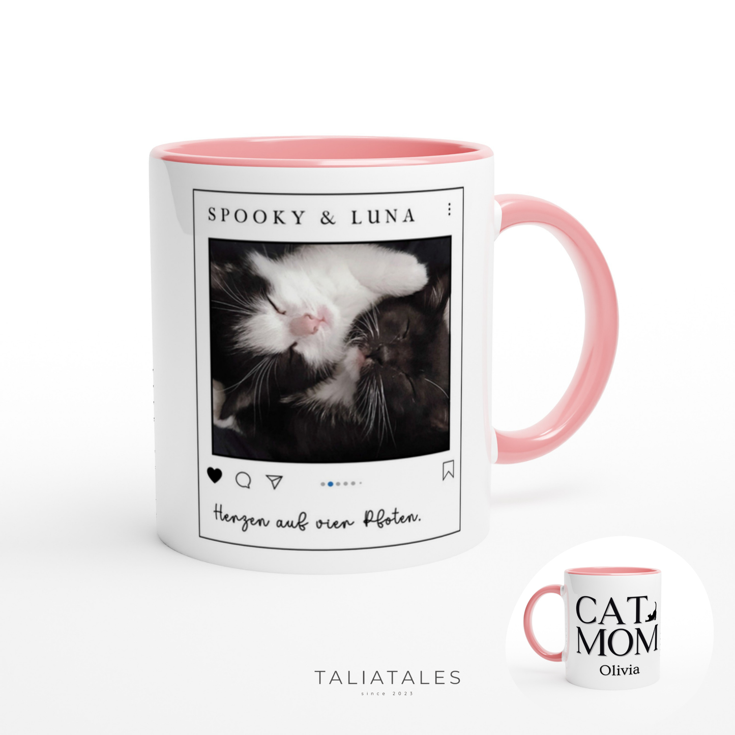 Personalisierte Fototasse CAT MOM