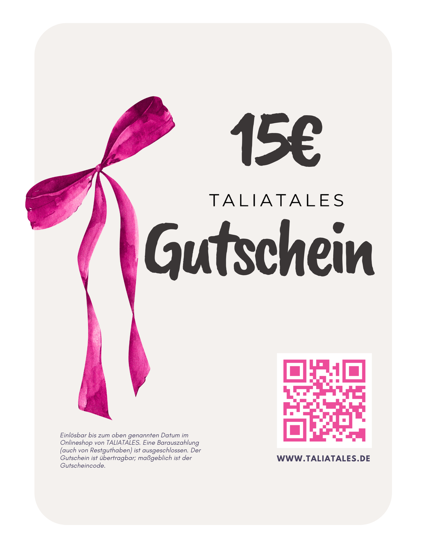 TALIATALES Geschenkgutschein (digital)