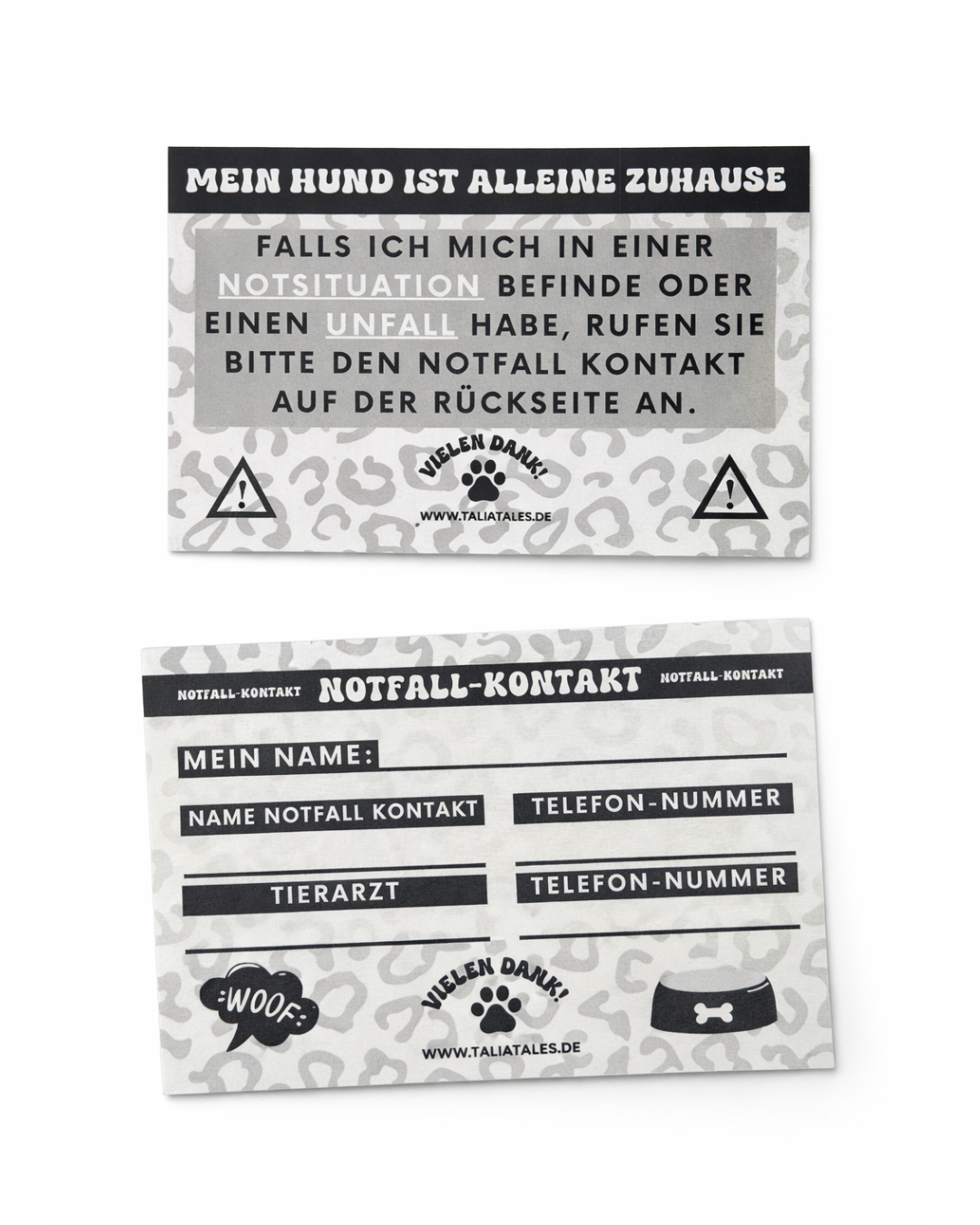 Notfallkarten Hund Leo