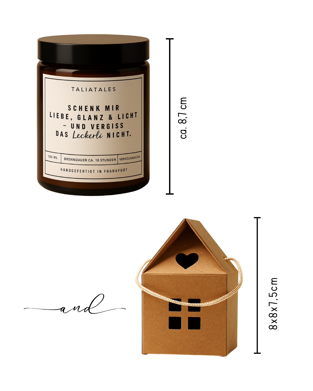 Duftkerze Plätzchenduft mit Häuschen