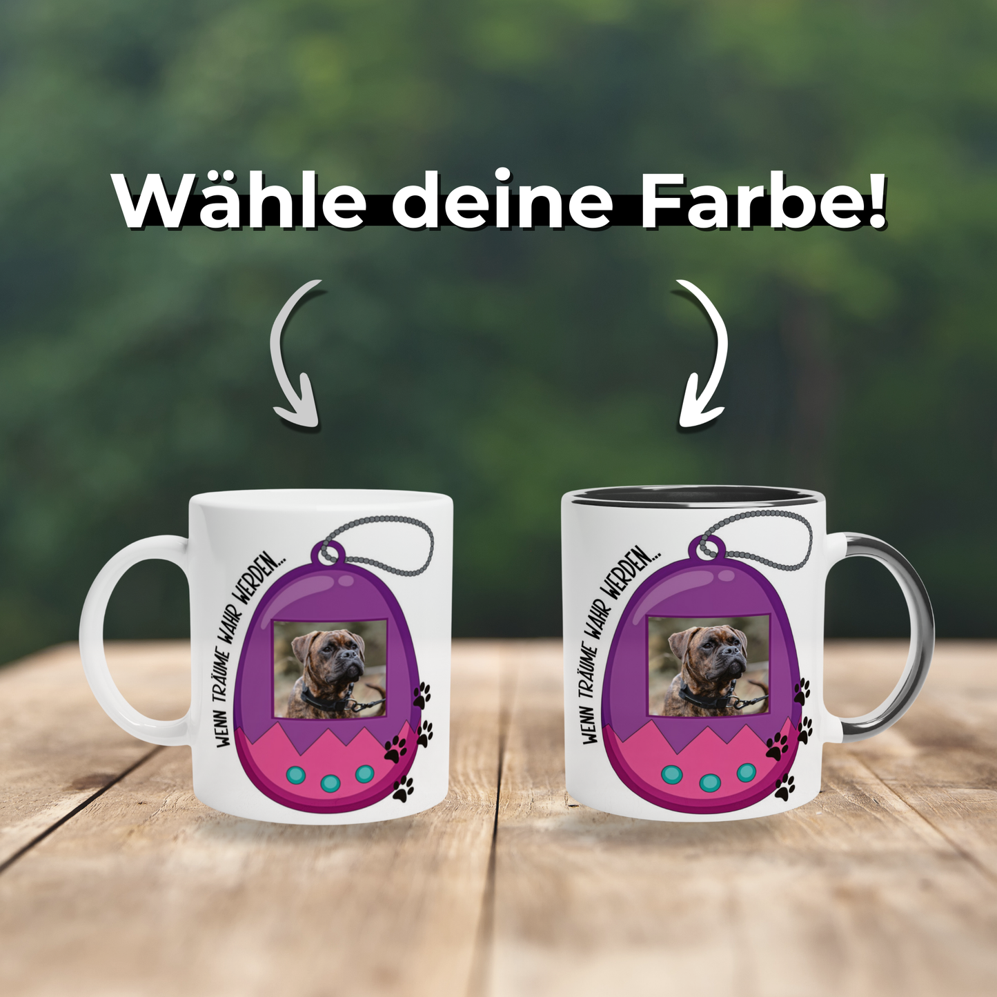 Personalisierte Fototasse Tamagotschi Retro