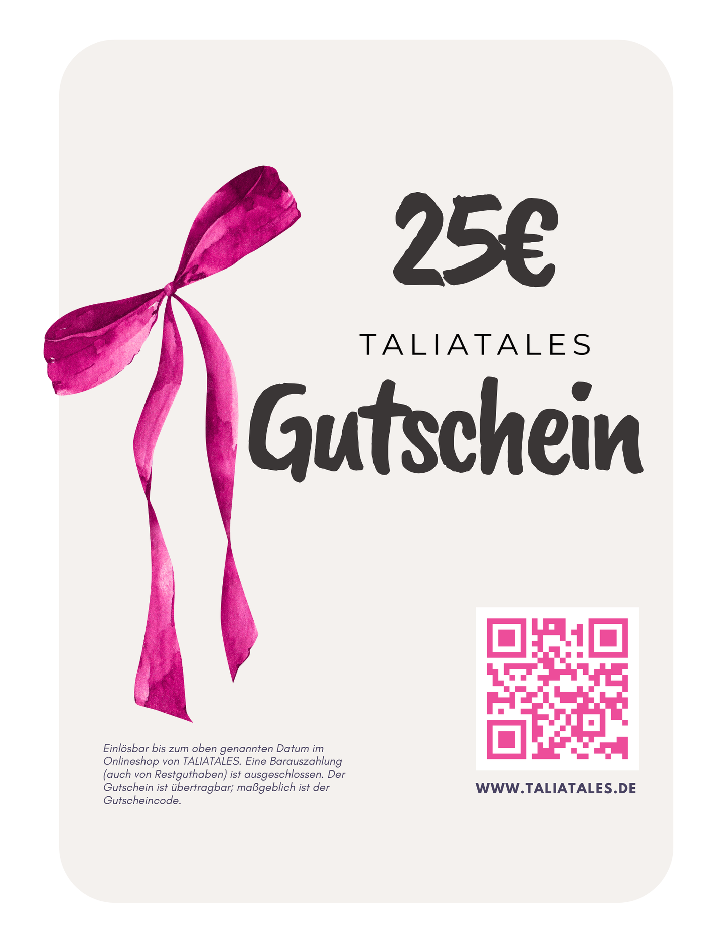 TALIATALES Geschenkgutschein (digital)