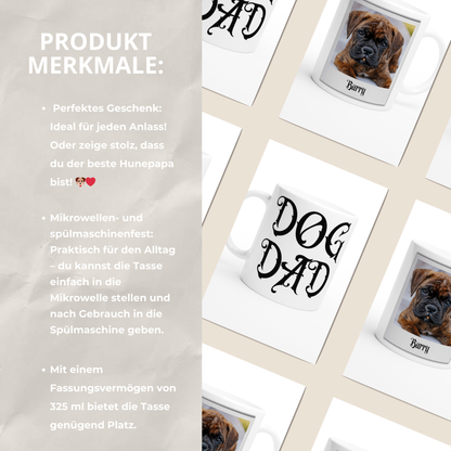 Personalisierte DOG DAD Fototasse III