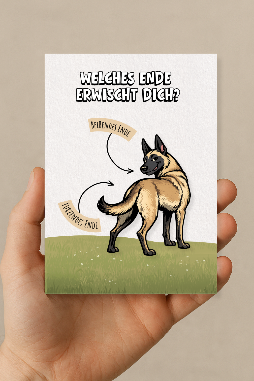 Postkarte "Welches Ende"