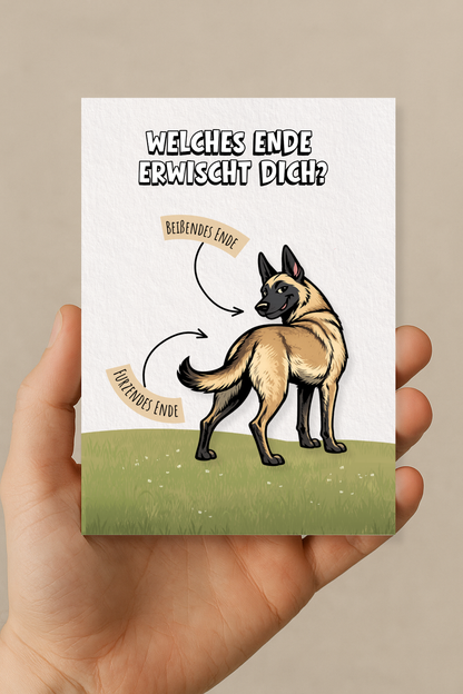 Postkarte "Welches Ende"