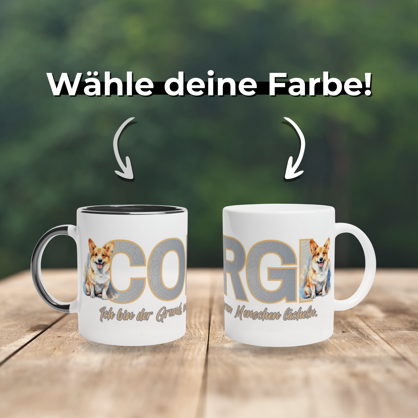 Tasse "Corgi" Pembroke Welsh Corgi Hundetasse