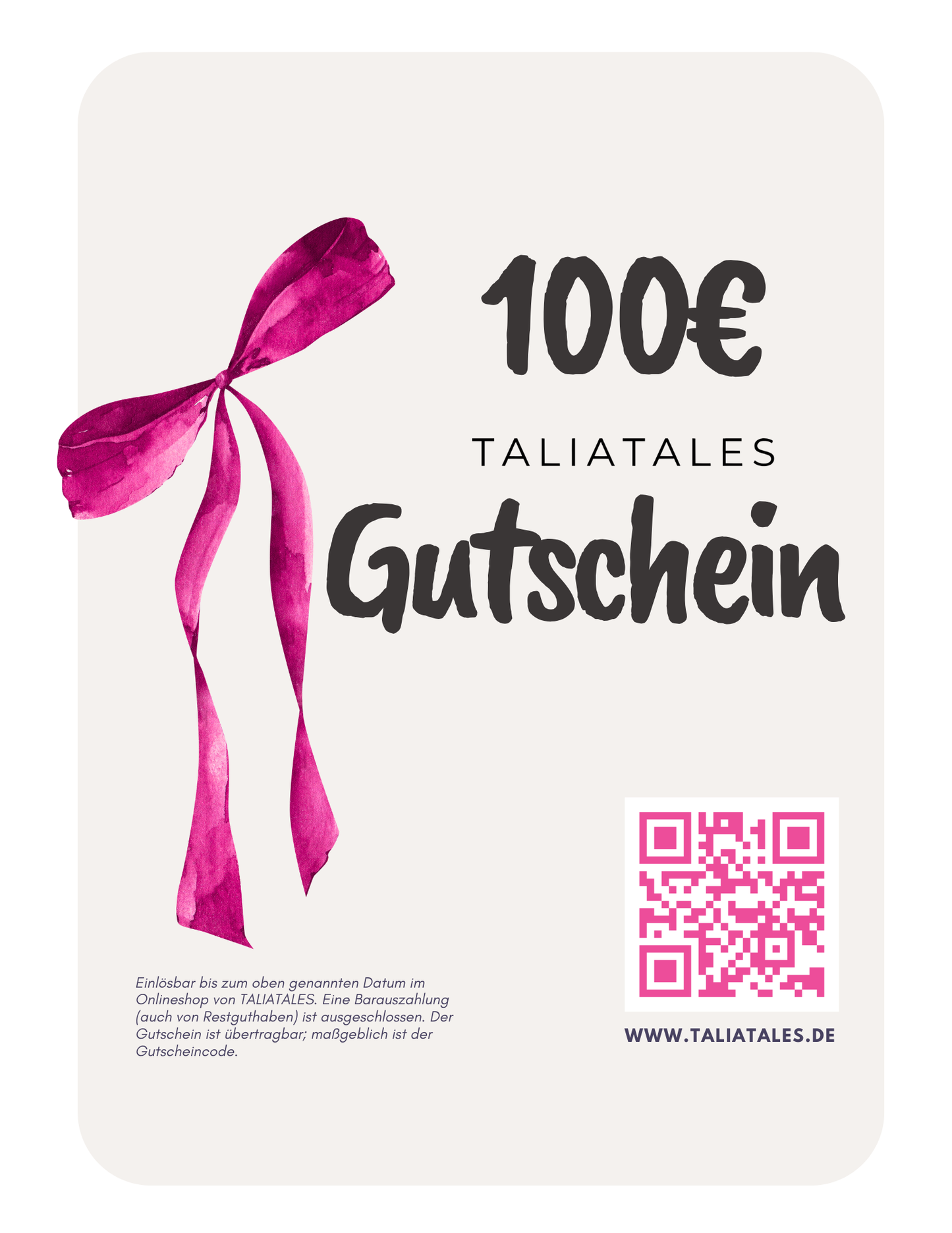 TALIATALES Geschenkgutschein (digital)