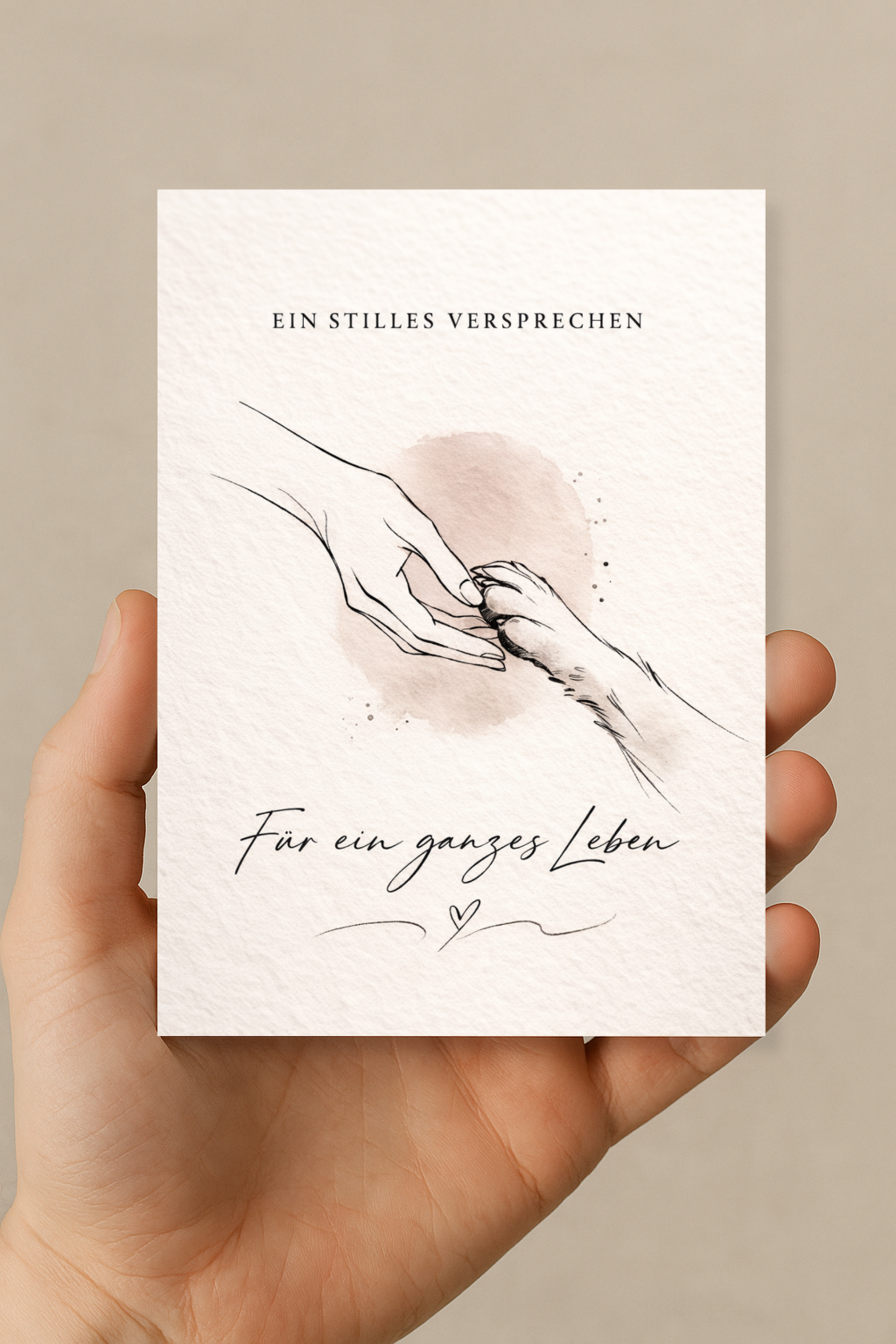 Postkarte "Versprechen"