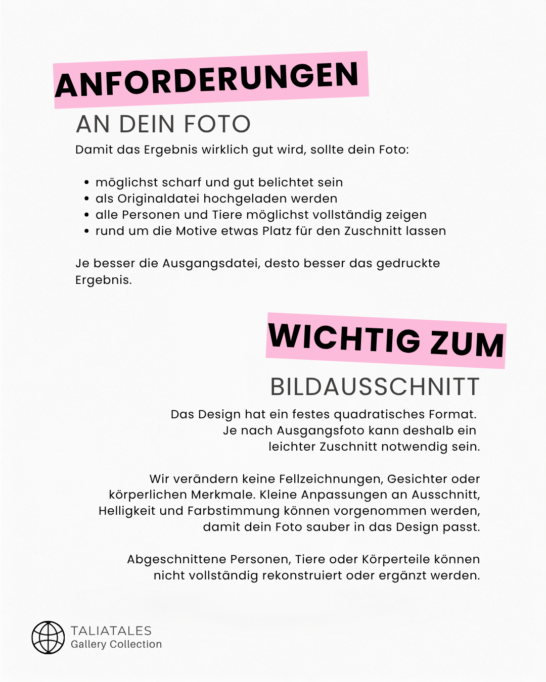 Personalisiertes Gallery Cover HOME | 20 × 20 cm