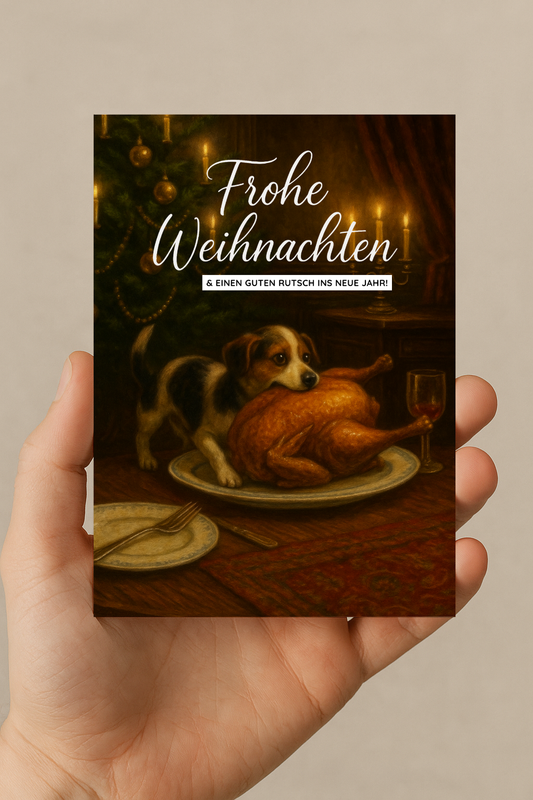 Weihnachtskarte Hund #2