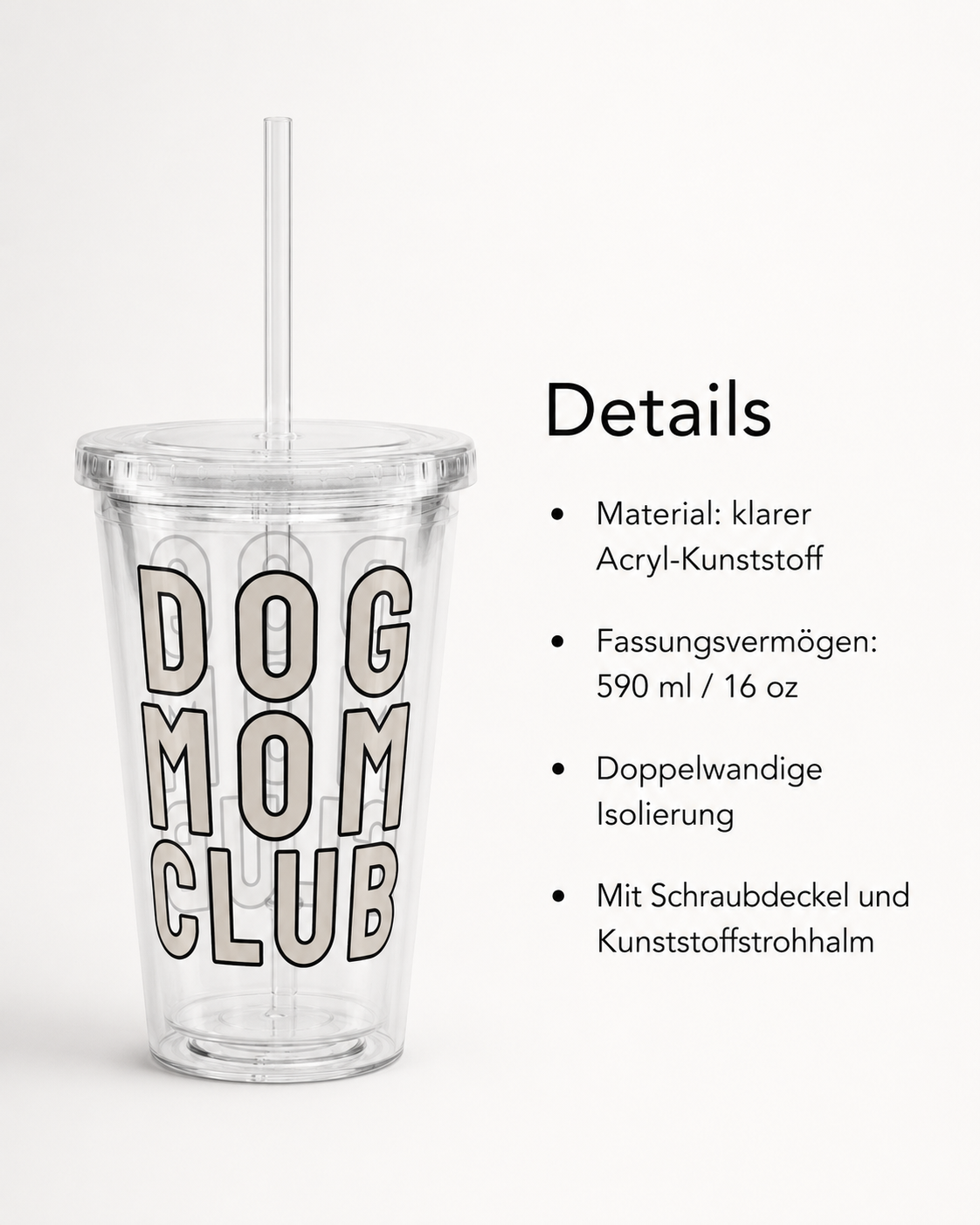 Dog Mom Club – Dein perfekter Trinkbecher für unterwegs!
